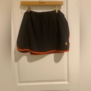 Adidas Black Skirt with Bold Orange Accents